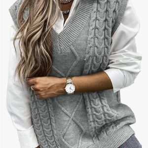 Sleeveless sweater vest